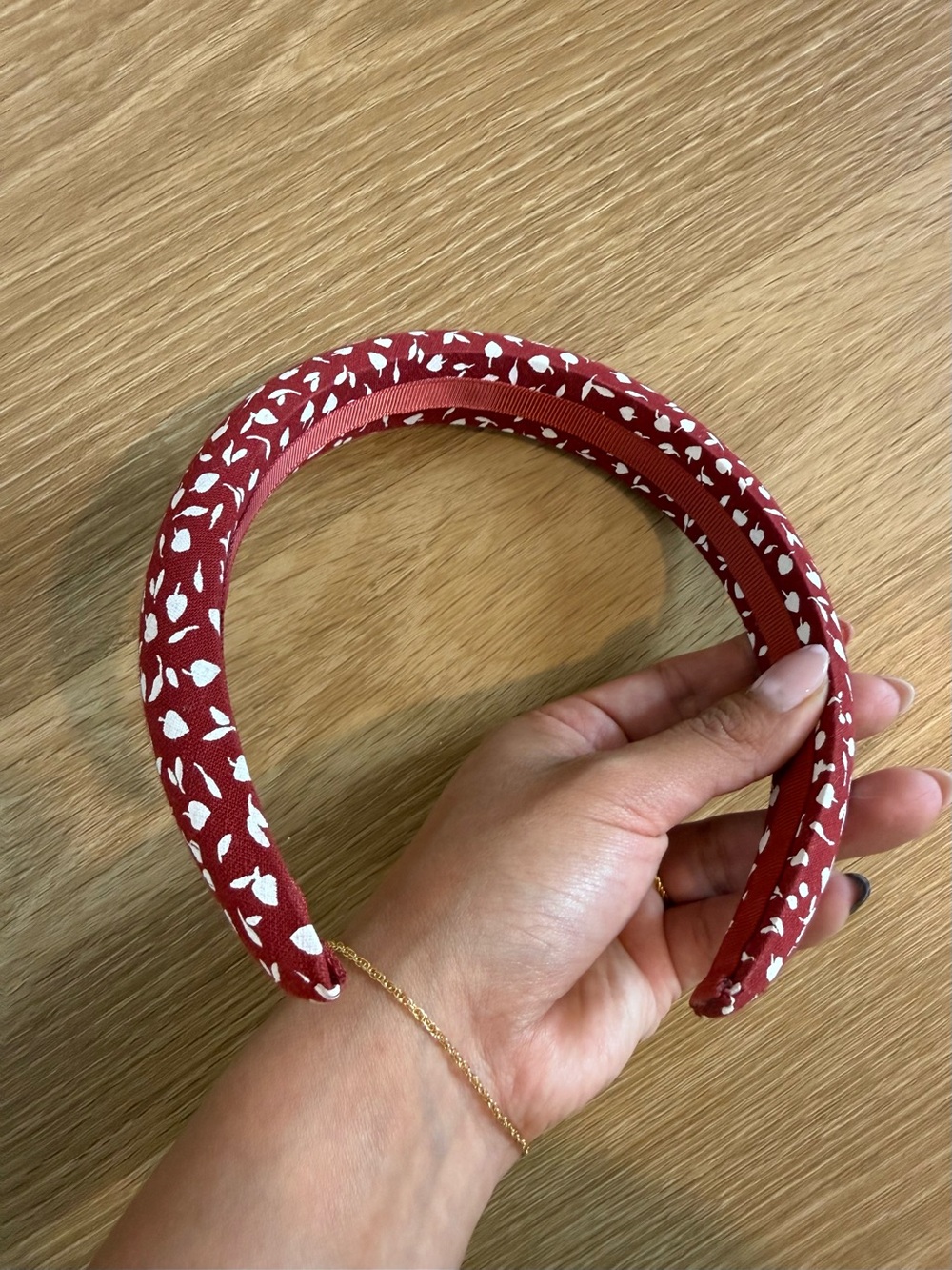 Target Red Patterned Padded Headband - Picture 2 of 2